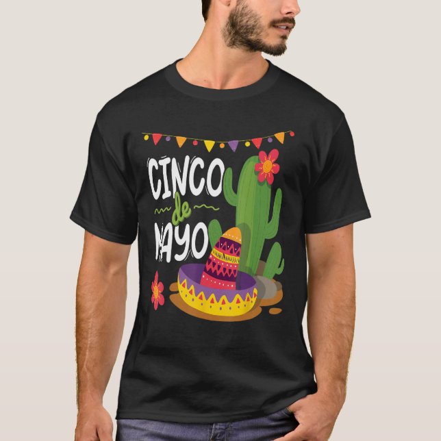 Happy Cinco De Mayo Viva Mexico 5 De Mayo T-Shirt (Front)