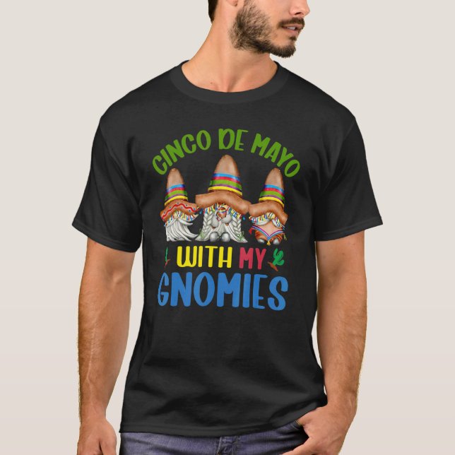 Happy Cinco De Mayo With My Gnomies  Gnome Women M T-Shirt (Front)