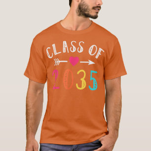 Happy Class Of 2035 Pre K Graduate Preschool Gradu T-Shirt