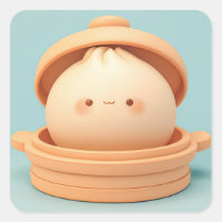 Happy Clay Steamed Dumpling in Steamer