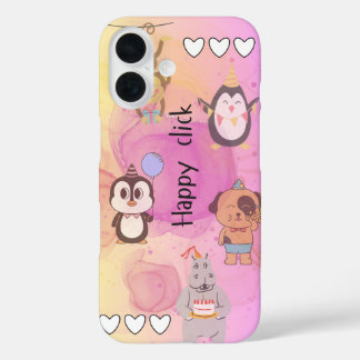 happy click iPhone 16 case