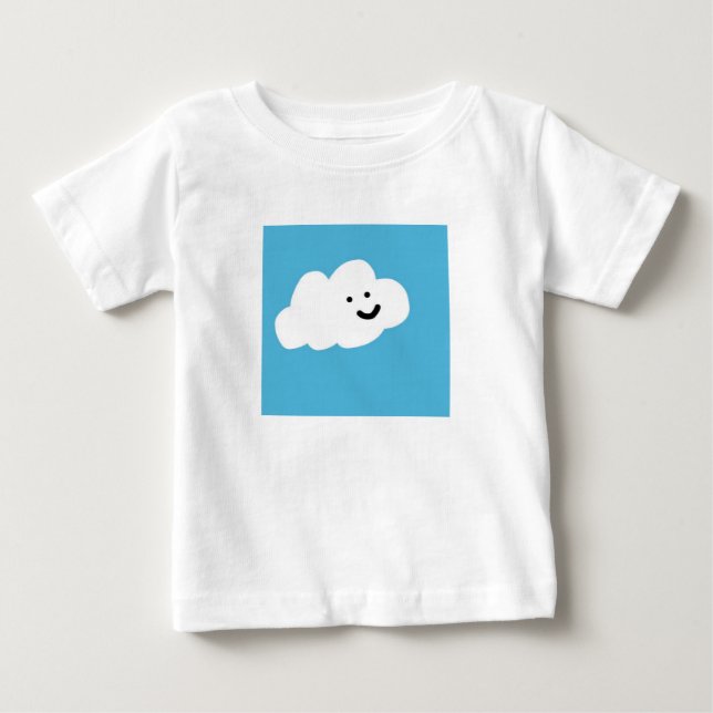 "Happy cloud" Baby T-Shirt (Front)