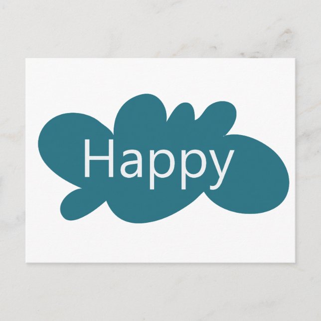 Happy Cloud Postcard (Front)