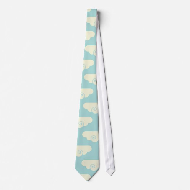 Happy Clouds Blue Sky Tie (Front)