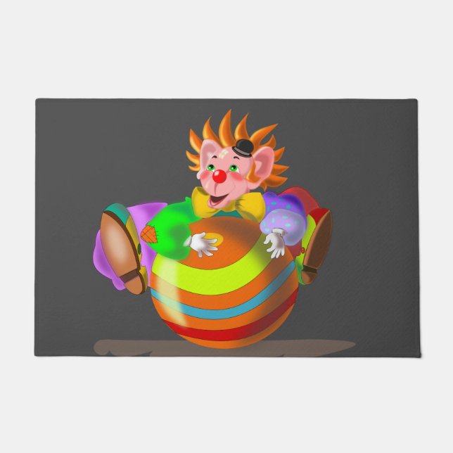 Happy Clown Doormat (Front)