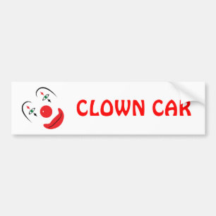 Happy Clown Face Bumper Sticker