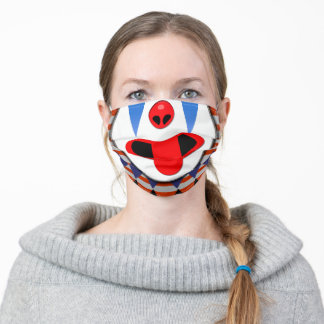 Happy Clown Face Cloth Face Mask