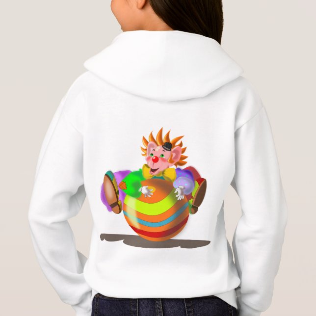 Happy Clown Funny Hoodie (Back)