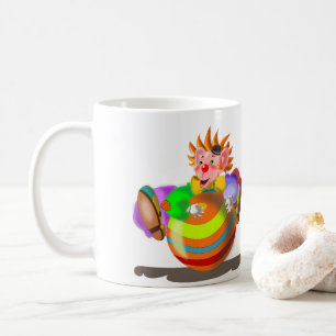 Happy Clown Mug Circus - Your Colour - Text