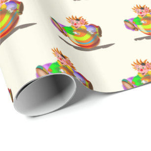 Happy Clown Wrapping Paper - Circus - Painting