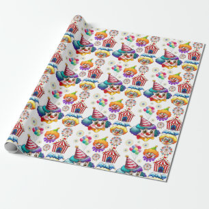 Happy Clowns  Wrapping Paper
