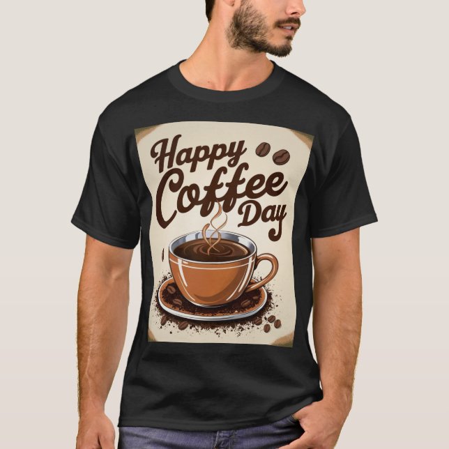 Happy Coffee Day  T-Shirt (Front)