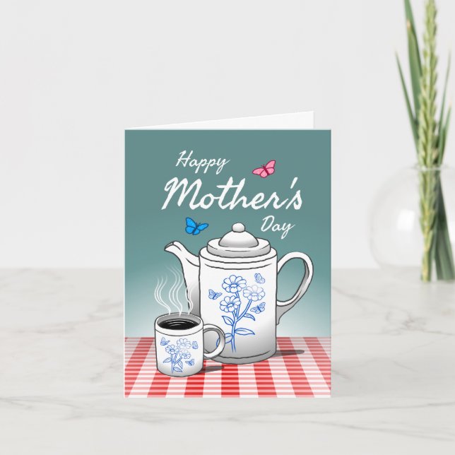 Happy Coffee Time with Mum Card (Front)