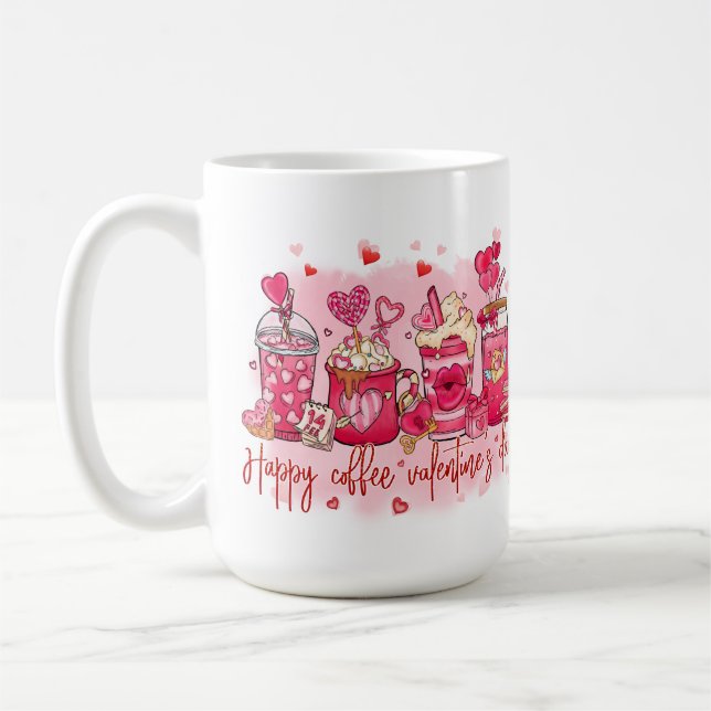 HAPPY COFFEE VALENTINES DAY  MUG (Left)