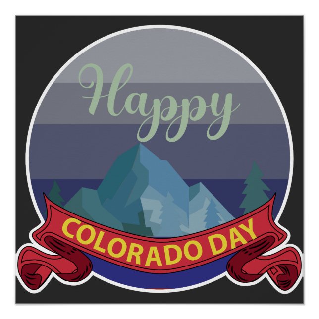Happy Colorado Day Sign (Front)