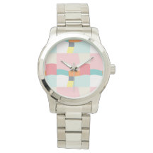 happy colour pattern - pink, turquoise, orange,