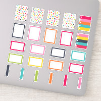 Happy Colours | Full Half Box Planner Stickers