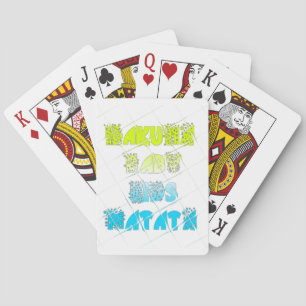 Happy Colours Hakuna Matata Hakunamatata Gift star Playing Cards