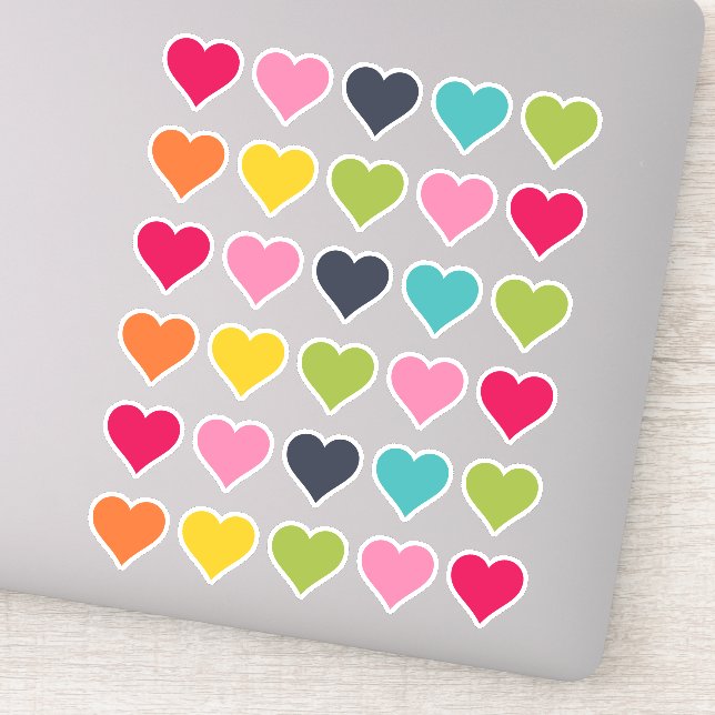 Happy Colours | Heart Planner Stickers (Detail)