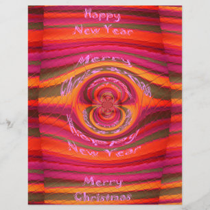 Happy Colours Merry Christmas Happy New Year  Desi Custom Letterhead