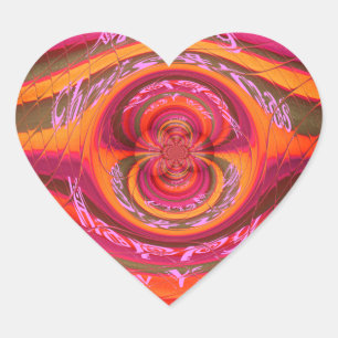 Happy Colours Merry Christmas Happy New Year Desi Heart Sticker