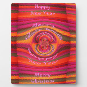 Happy Colours Merry Christmas Happy New Year  Desi Plaque