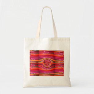 Happy Colours Merry Christmas Happy New Year Desi Tote Bag