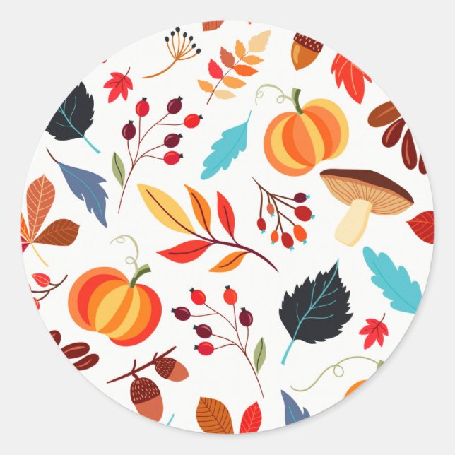 Happy Colours  Round Sticker (Front)