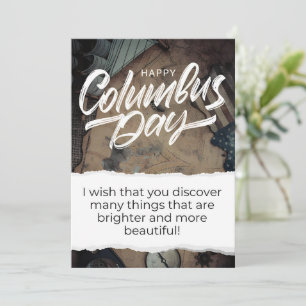 Happy Columbus Day Card