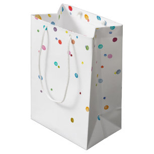 Happy Confetti Dots Medium Gift Bag