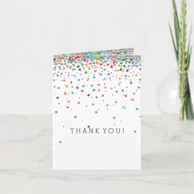 Happy Confetti Dots thank you (Front)