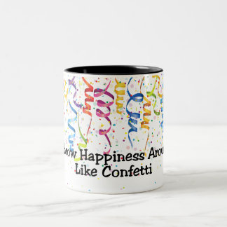 Happy Confetti Two-Tone Mug