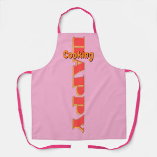 Happy Cooking Pink     Apron