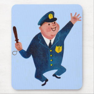 happy cop mouse mat