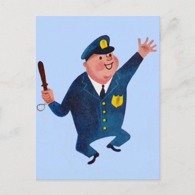 happy cop postcard (Front)