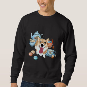 Happy Corgi Tea Time Sweatshirt