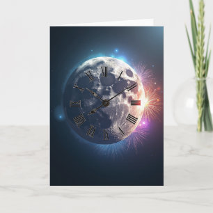 Happy Cosmic Clock Card