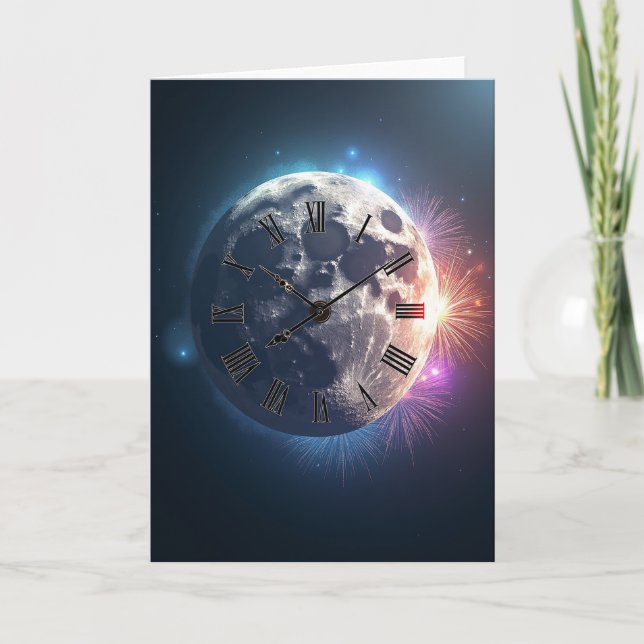 Happy Cosmic Clock Card (Front)