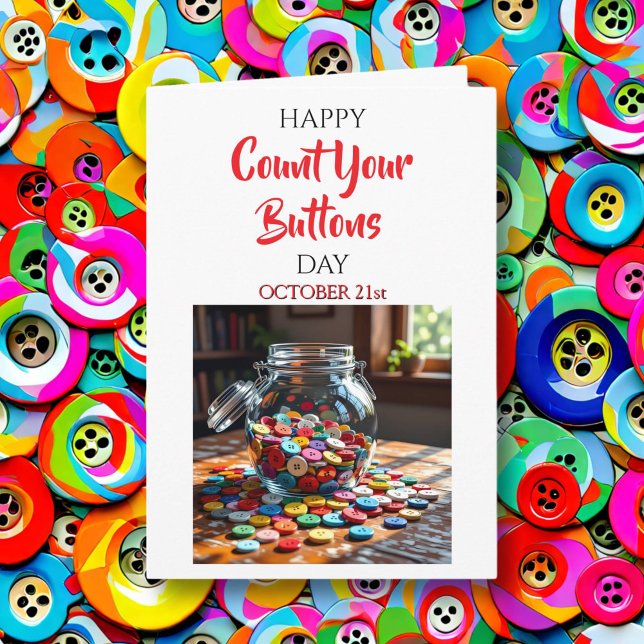 Happy Count Your Buttons Day | October 21st Card (Creator Uploaded)