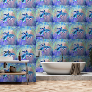 Happy Couple Dolphin Wallpaper