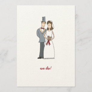 Happy Couple Wedding Invitation