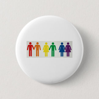 Happy couples 6 cm round badge