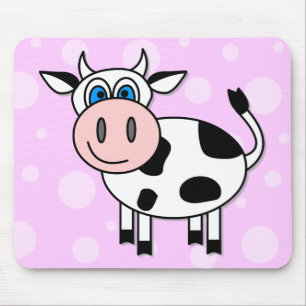 Happy Cow - Customisable! Mouse Mat