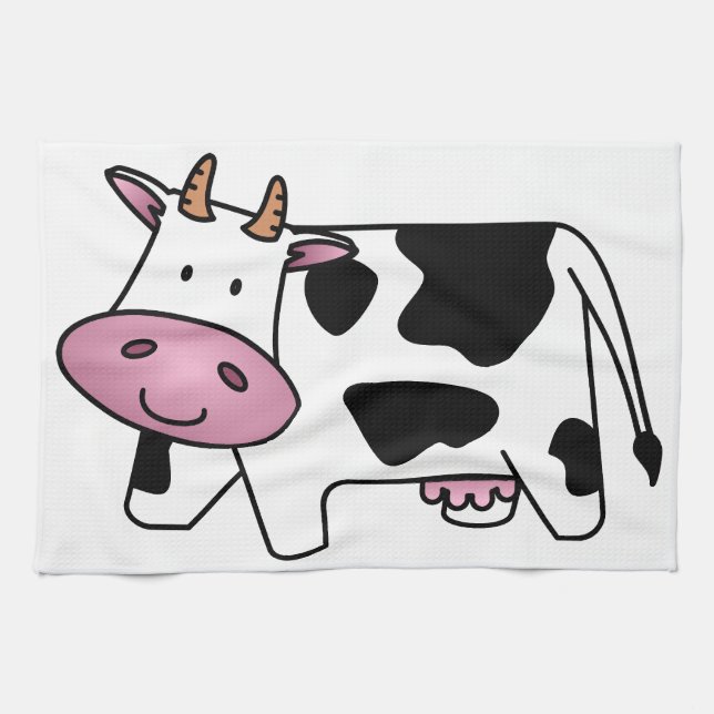 Happy Cow Tea Towel (Horizontal)