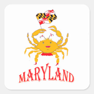 Happy crab baby T-shirt Throw Pillow Square Sticker