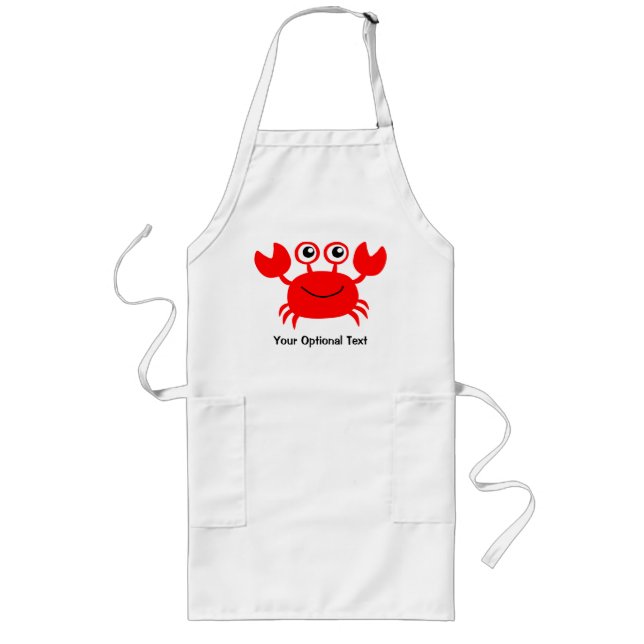 Happy Crab custom aprons (Front)