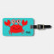 Happy Crab custom luggage tag