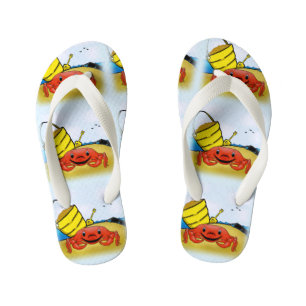 Happy Crab Flip Flops