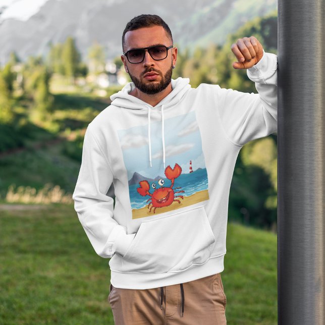 Happy Crab On A Beach Hoodie (Creator Uploaded)