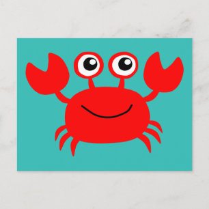 Happy Crab postcard